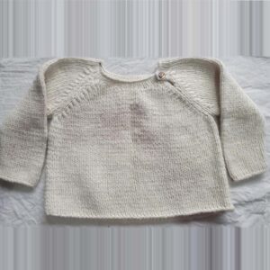 Beige Merino Kids Cardigan Himalayan