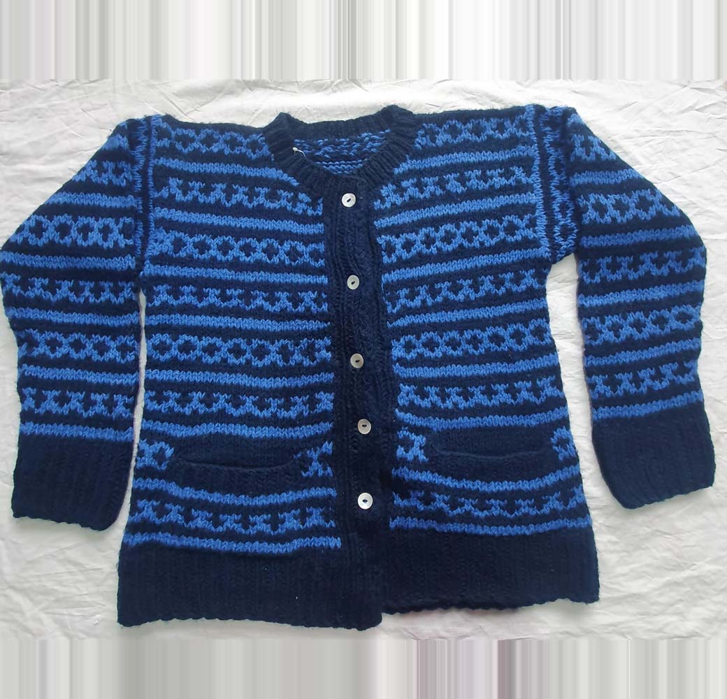 Blue Angora & Merino Sweater