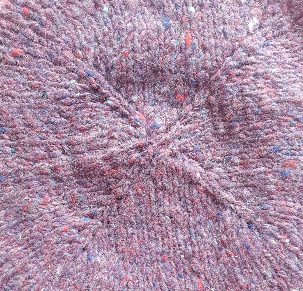 Pink Angora Merino Beret Cap - Image 2
