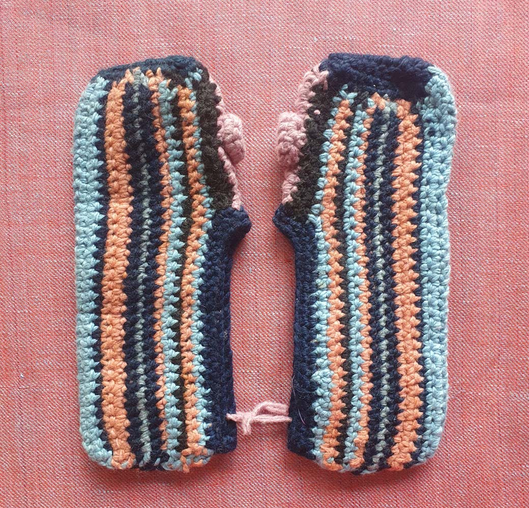 Multicolor Merino Booties