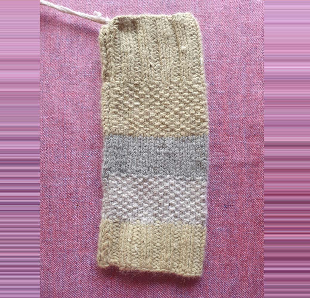Angora Merino Leg Warmers-Beige Gray - Image 2