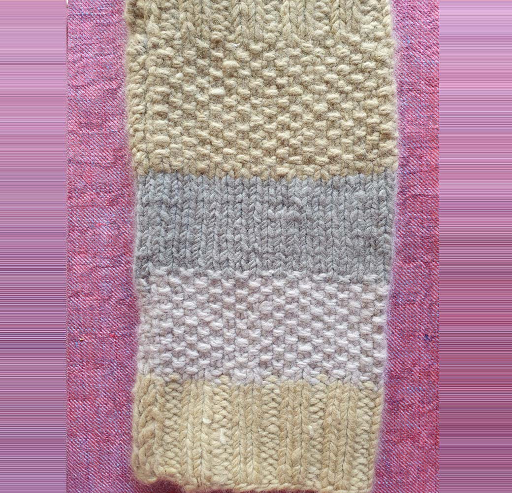Angora Merino Leg Warmers-Beige Gray - Image 3