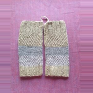 Angora Merino Leg Warmers-Beige Gray