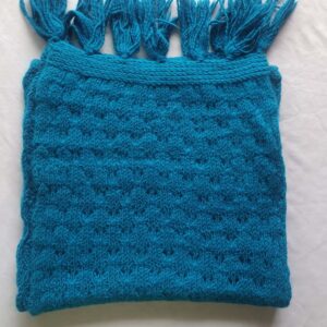 Light Blue Angora Merino Muffler