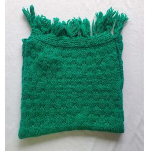 Green Angora Merino Muffler