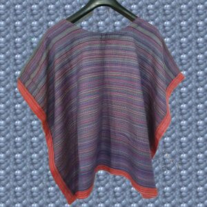 Merino poncho multi Colour