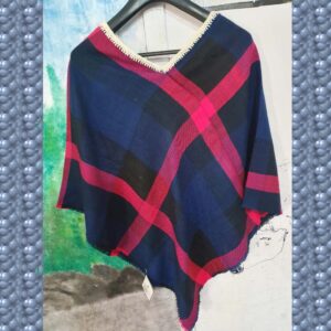 Merino Poncho Multi Colour