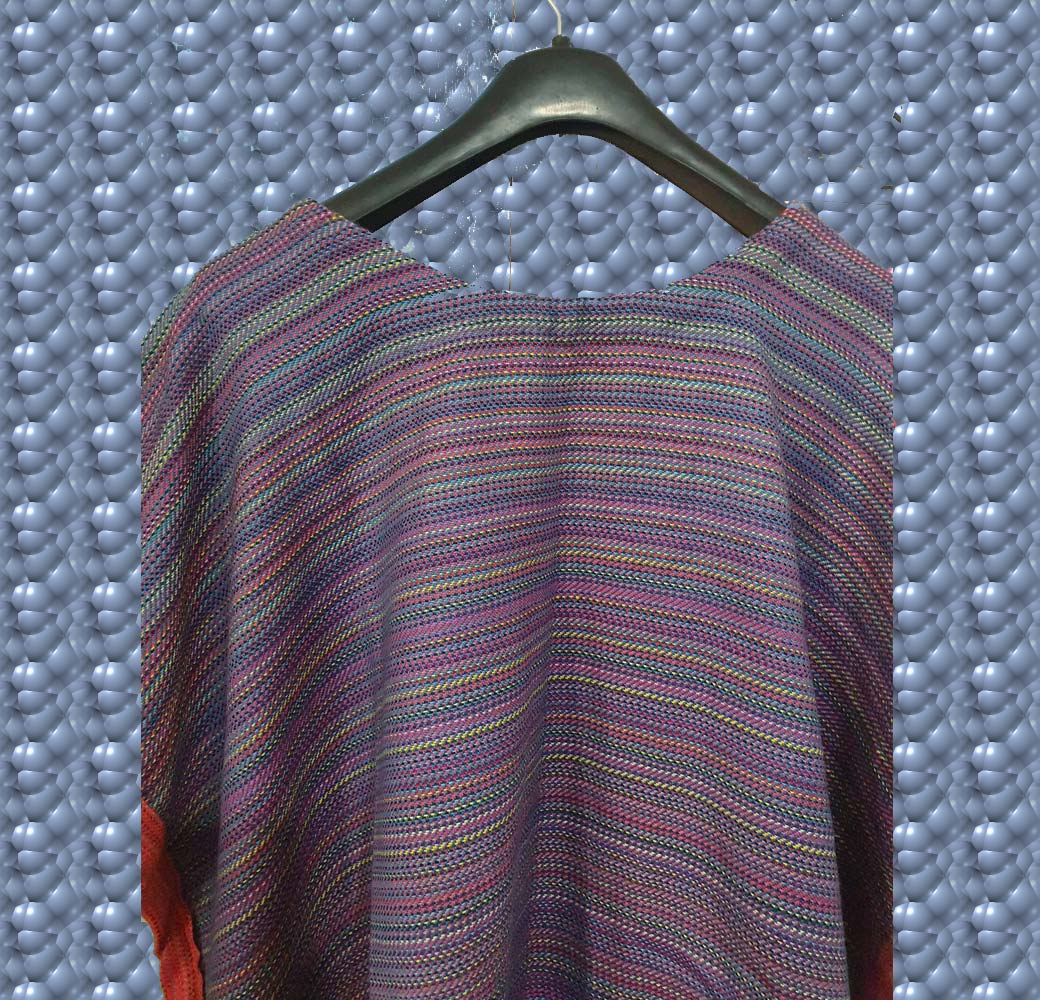 Merino poncho multi Colour - Image 2
