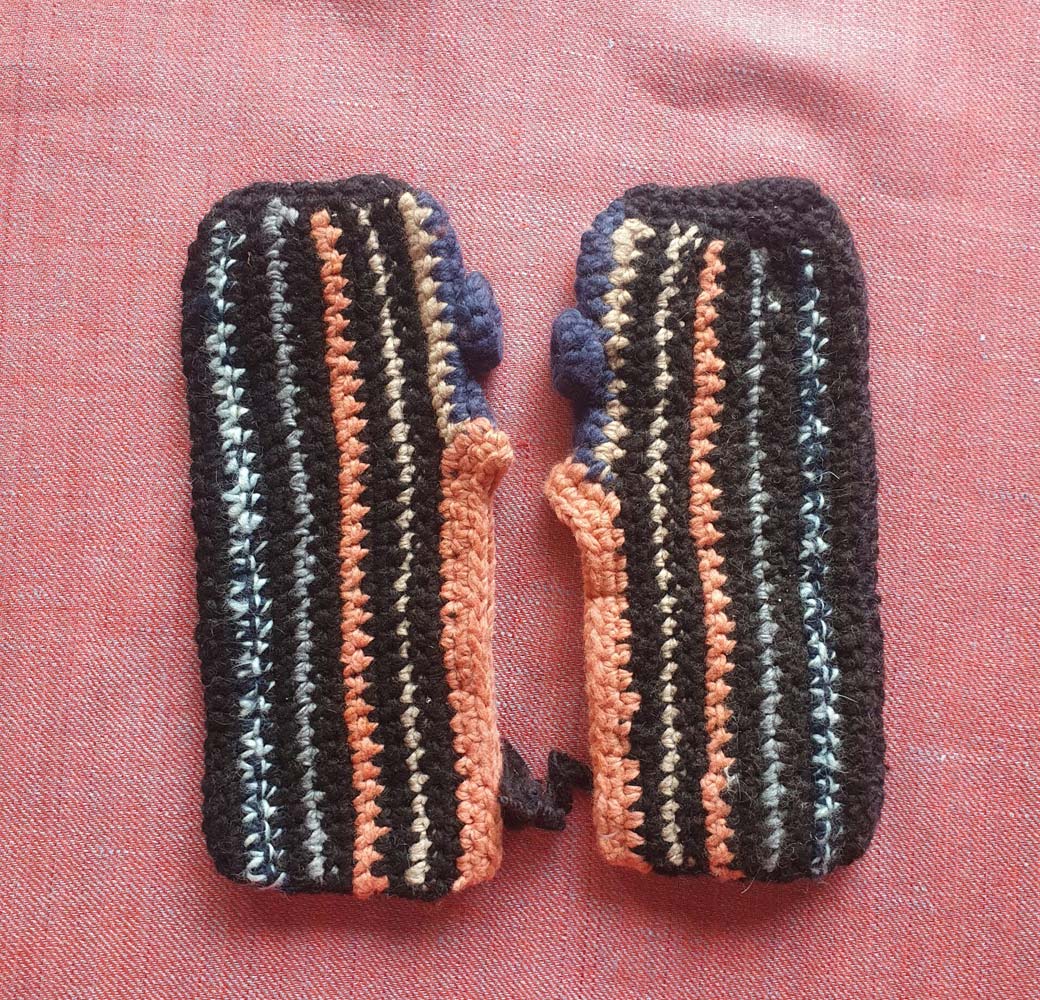 Multicolor Merino Booties
