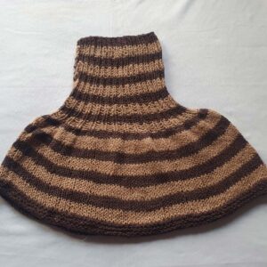 Light & Dark Brown Merino Designer Neck Warmers