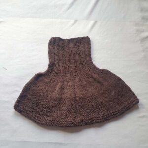 Dark Brown Merino Designer Neck Warmers