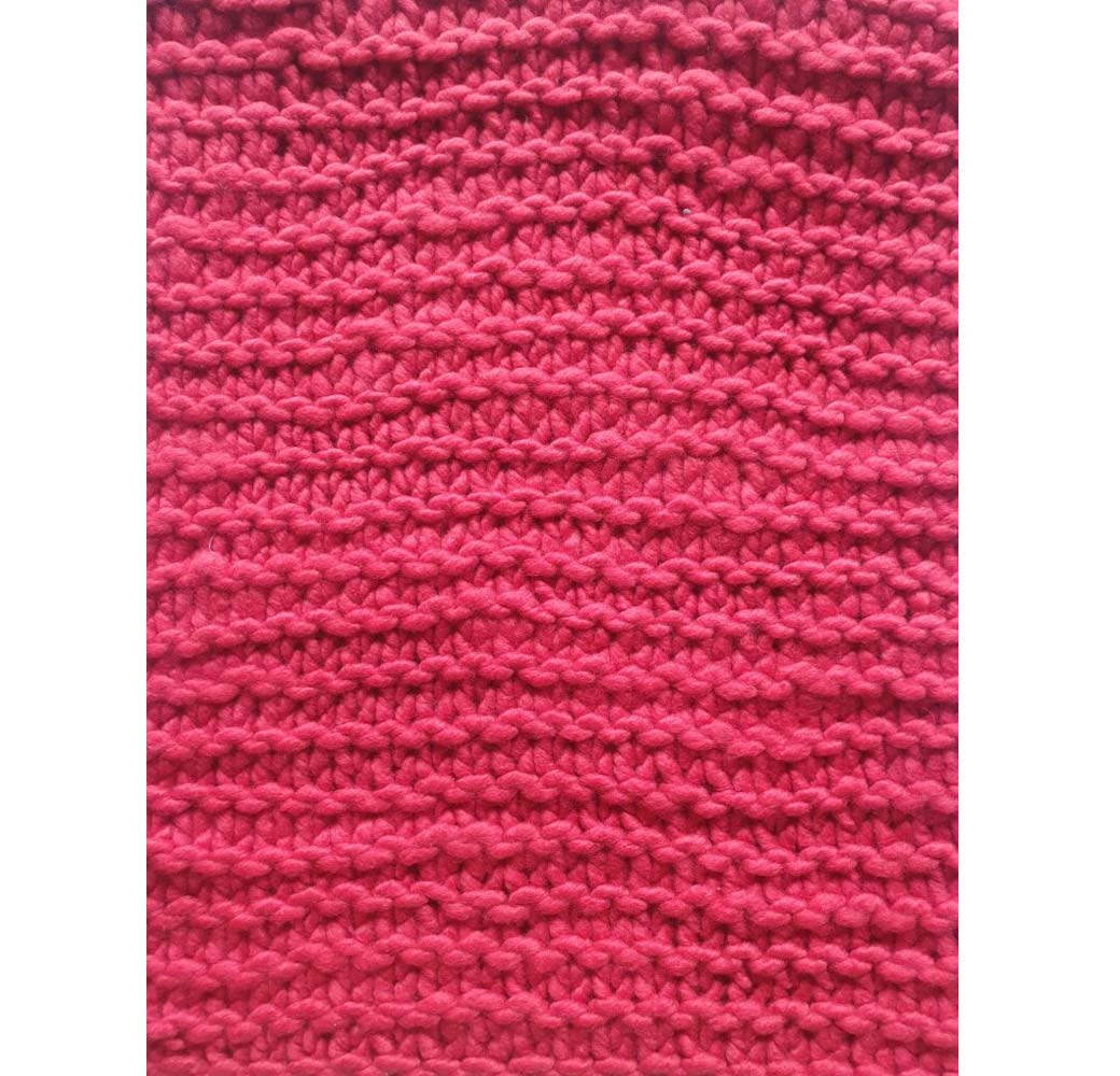Red Lamb Wool Muffler - Image 3