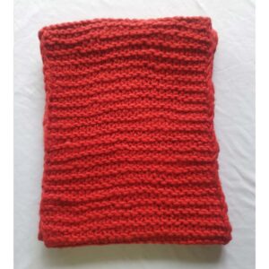Red Lamb Wool Muffler