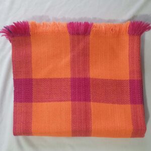 Orange Pink Merino Stole