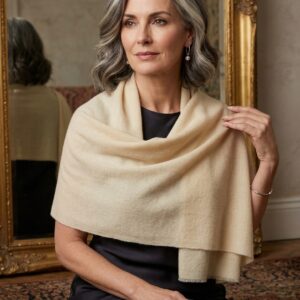 Beige Cashmere Stole