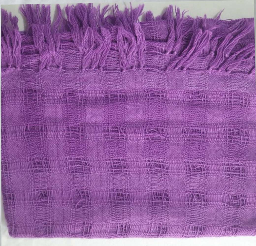 Purple Merino Stole